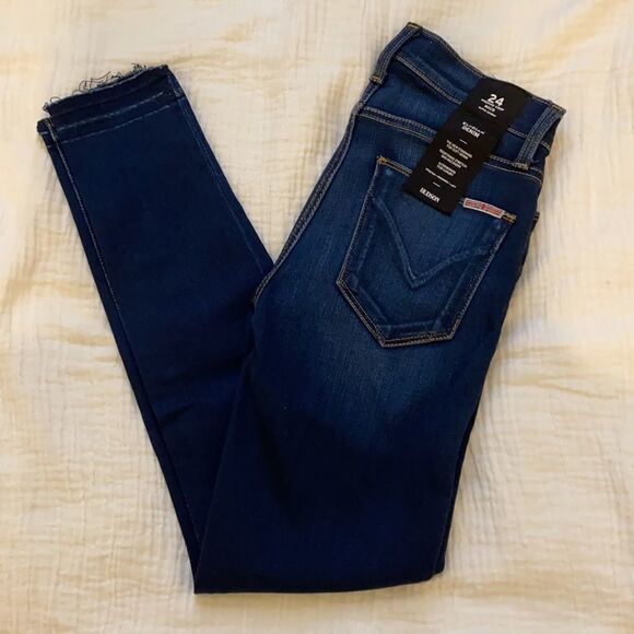 hudson Elysian Denim Nico Super Skinny Midrise Crop jeans. Size 24 . New. - Picture 3 of 13